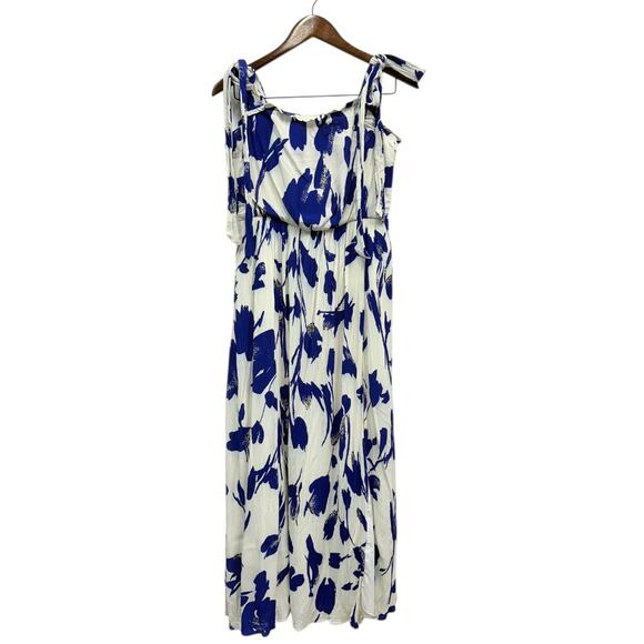 Jason Wu Collective Blue Floral Tie Strap Dress size 6 - Picture 10 of 11